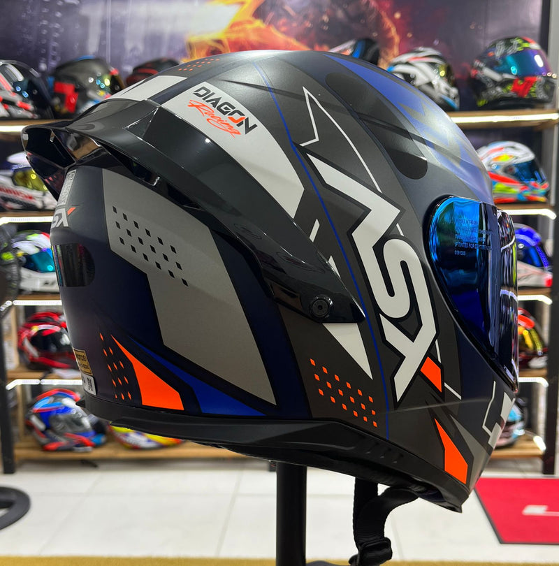Capacete Sportivo ASX Eagle Racing Diagon
