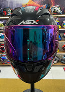 Capacete Sportivo ASX City Start Preto, Turquesa e Rosa