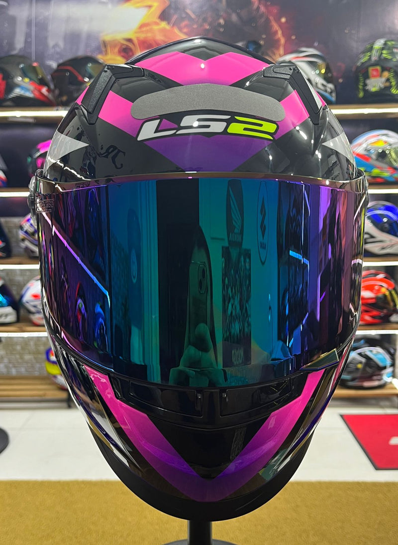 Capacete LS2 FF358 Starwar Rosa e branco