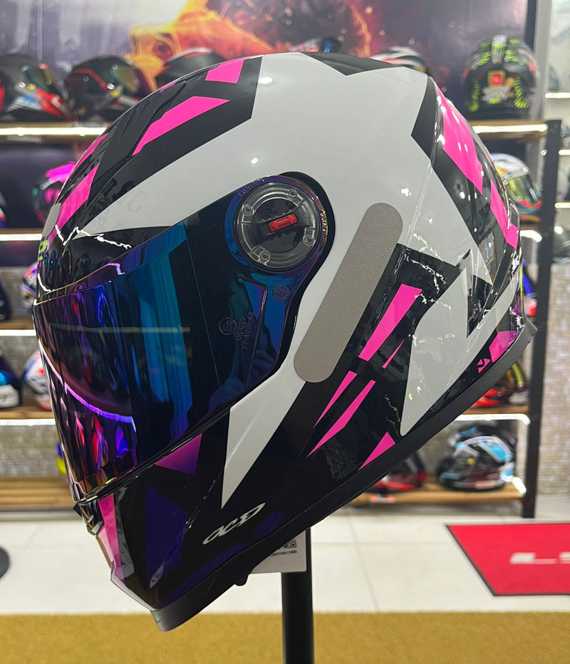 Capacete LS2 FF358 Starwar Rosa e branco