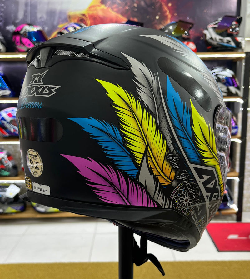 Capacete Axxis Eagle Dreams Filtro dos Sonhos, Preto