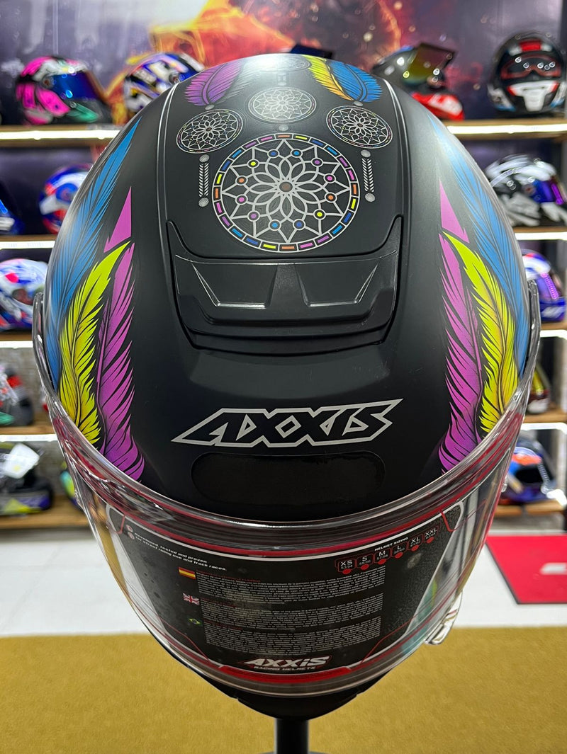 Capacete Axxis Eagle Dreams Filtro dos Sonhos, Preto