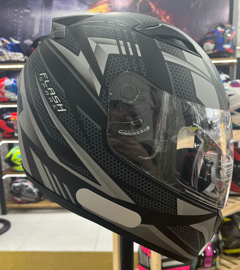 Capacete EBF Spark Flash Prata