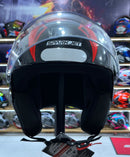 Capacete aberto Spark jet, Vermelho