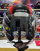 Capacete aberto Spark jet, Vermelho