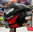 Capacete aberto Spark jet, Vermelho