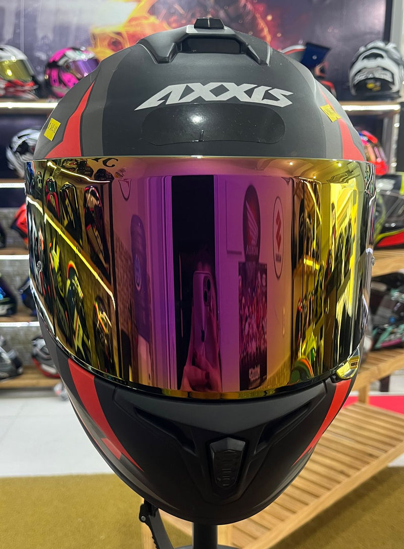 Capacete Axxis Draken Vector Matt, Vermelho e preto