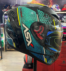 Capacete Sportivo ASX City Storm Preto, Tifanny Amarelo