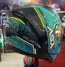 Capacete Sportivo ASX City Storm Preto, Tifanny Amarelo