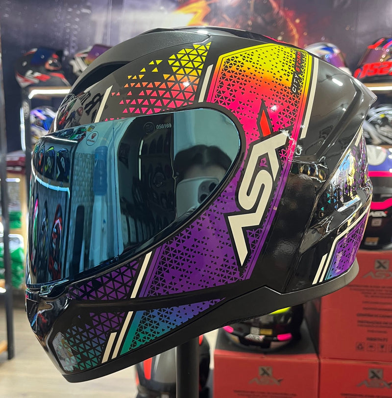 Capacete Sportivo ASX City Storm Preto Colors