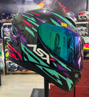 Capacete Sportivo ASX City Arrow Preto, Tifanny e Roxo