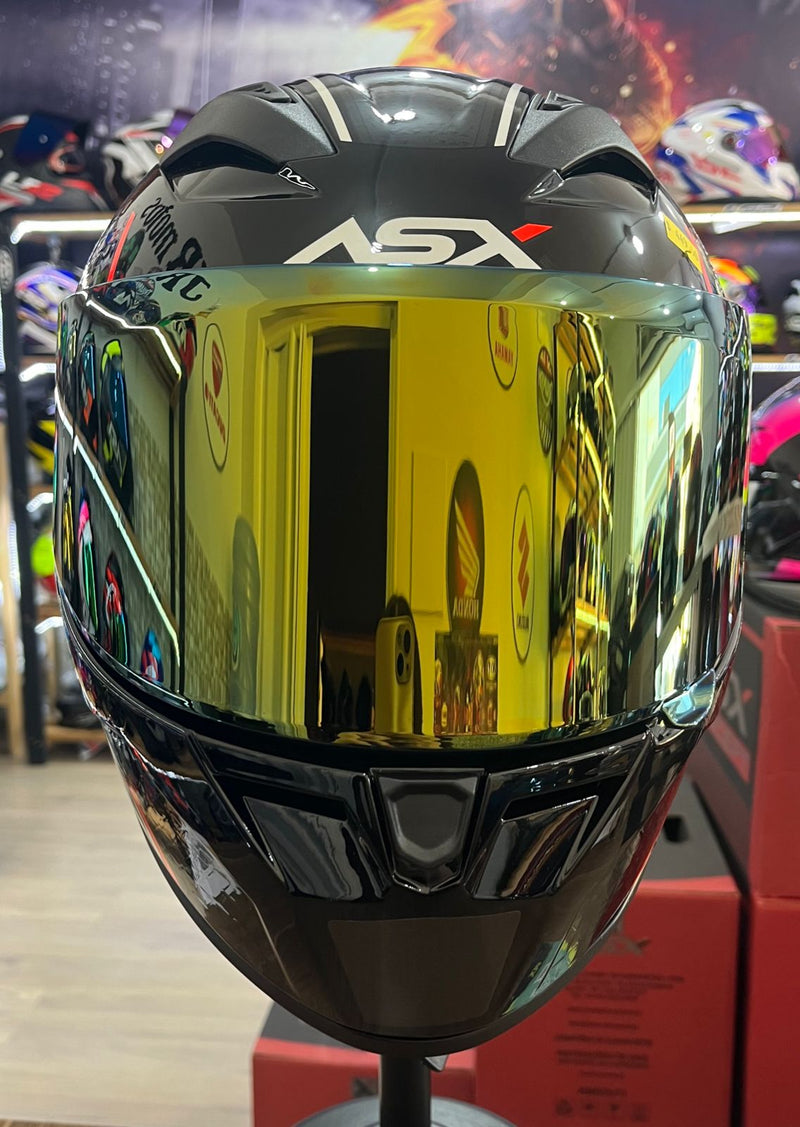 Capacete Sportivo ASX City Storm Preto, Cinza e Vermelho