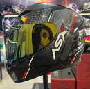 Capacete Sportivo ASX City Storm Preto, Cinza e Vermelho