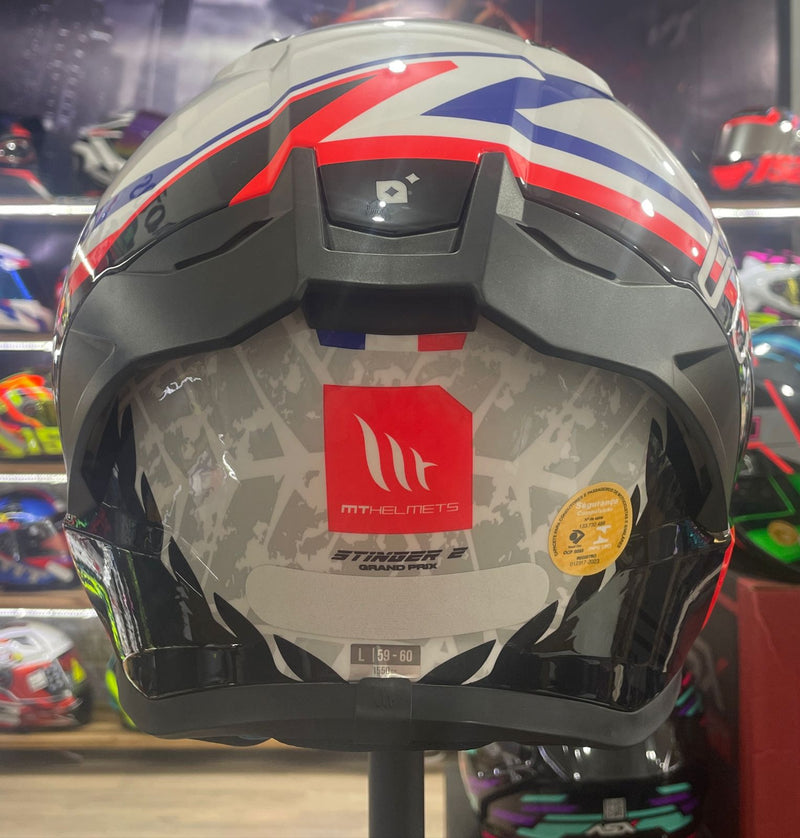 Capacete MT Stinger 2 Grand Prix A7 França