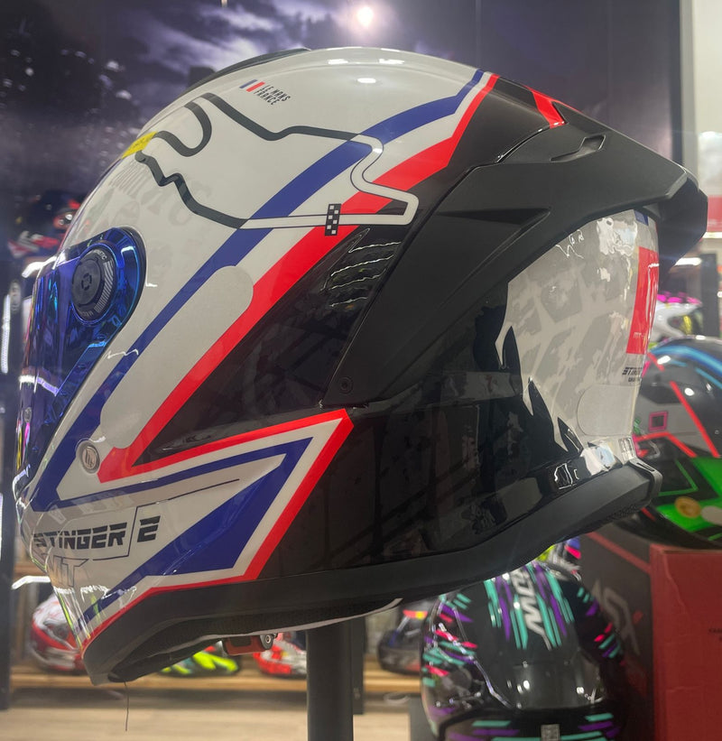 Capacete MT Stinger 2 Grand Prix A7 França