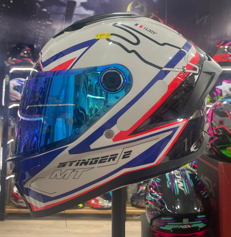 Capacete MT Stinger 2 Grand Prix A7 França