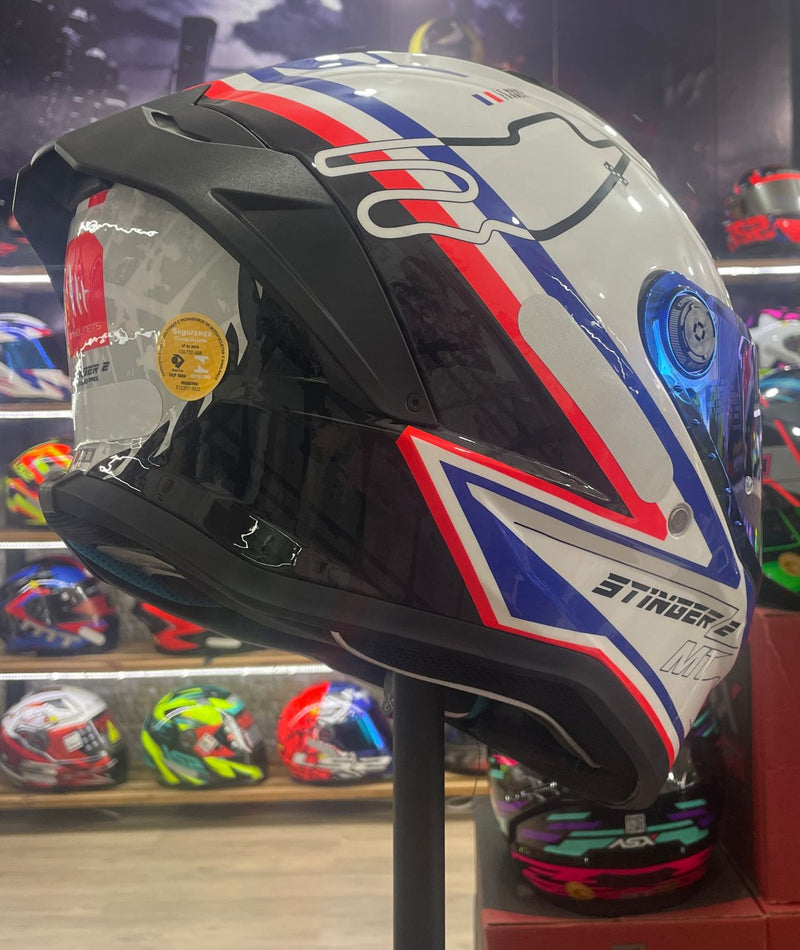 Capacete MT Stinger 2 Grand Prix A7 França