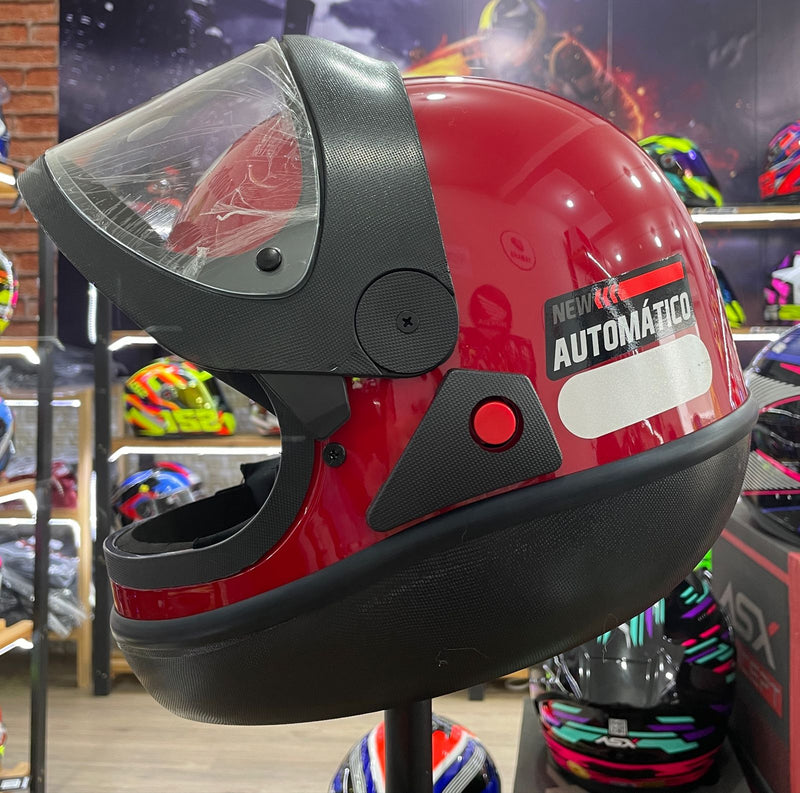 Capacete EBF Automático Solid Vermelho