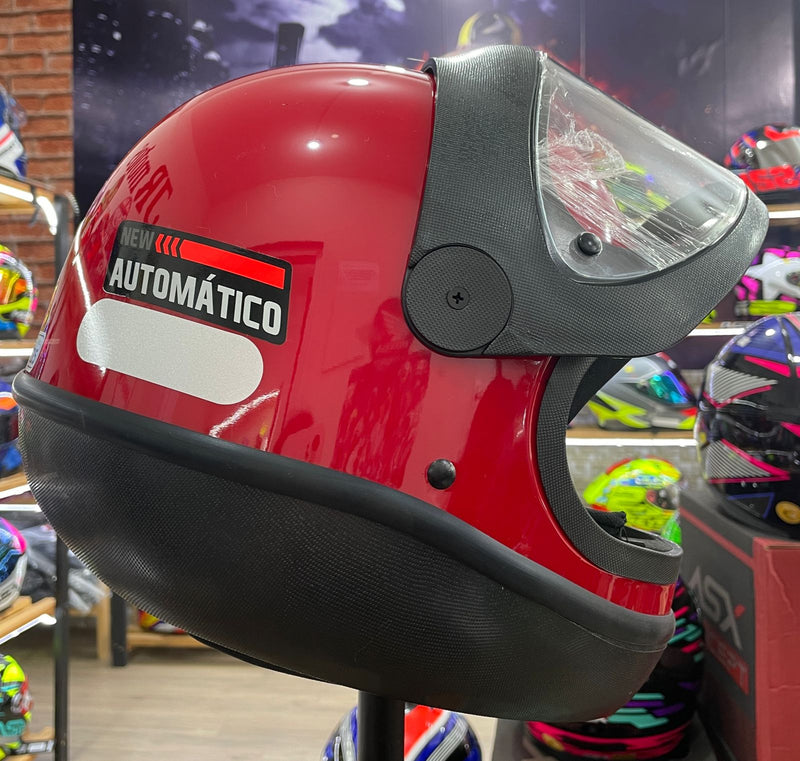 Capacete EBF Automático Solid Vermelho