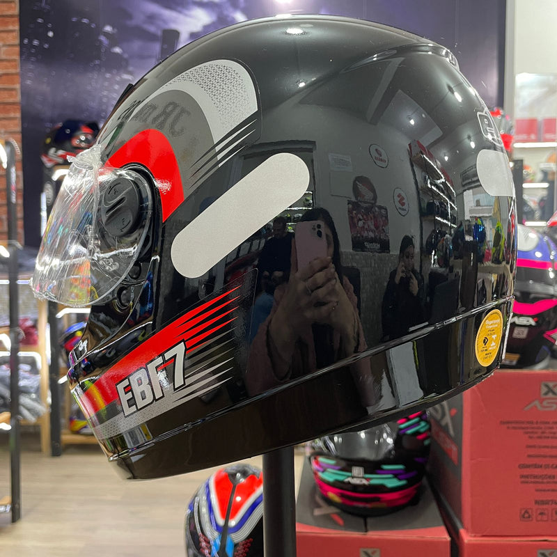 Capacete EBF 7 Line Vermelho