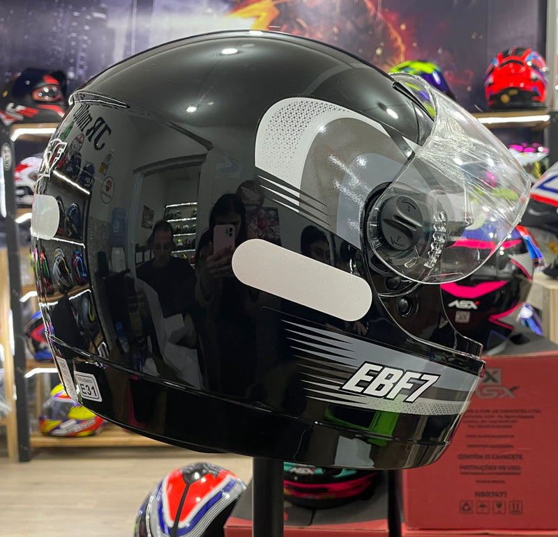 Capacete EBF 7 Line Prata