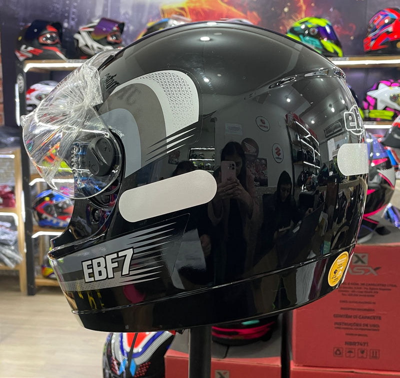 Capacete EBF 7 Line Prata