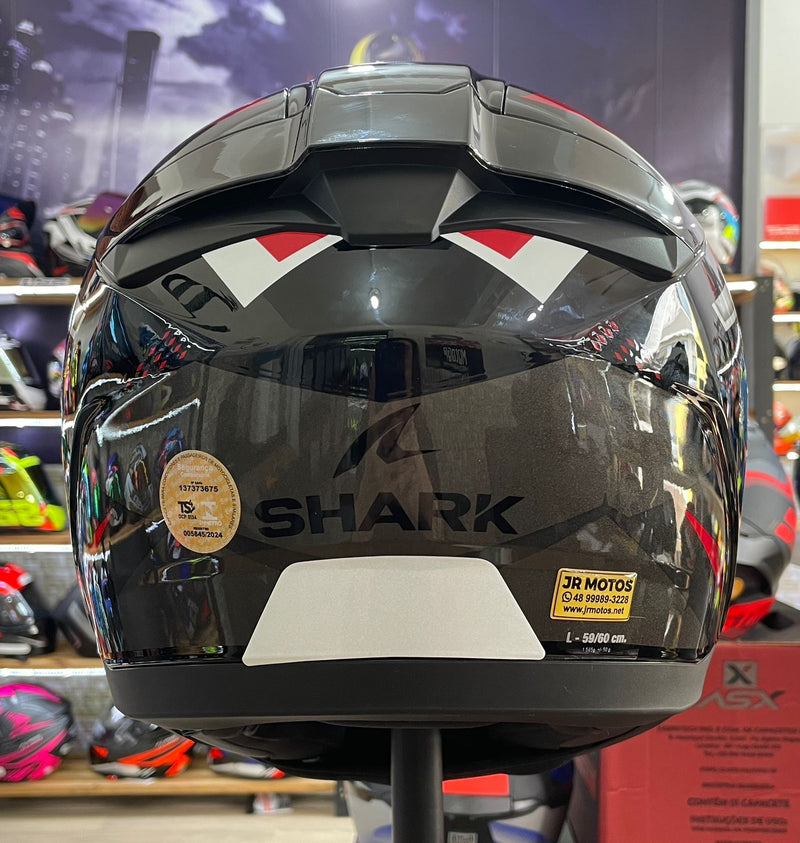 Capacete Shark RIDILL 2 BERSEK KRA, com óculos interno