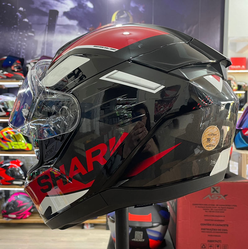 Capacete Shark RIDILL 2 BERSEK KRA, com óculos interno