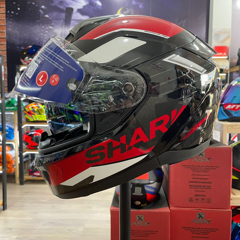 Capacete Shark RIDILL 2 BERSEK KRA, com óculos interno