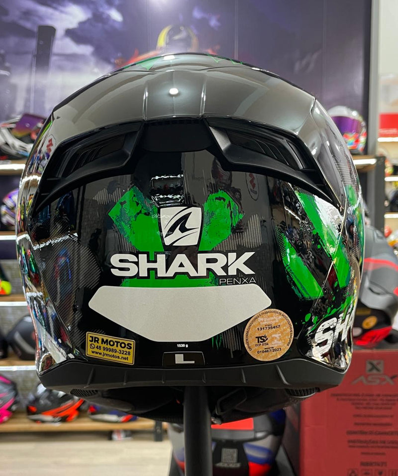 Capacete Shark D-SKWAL 2 PENXA KGY, com óculos interno