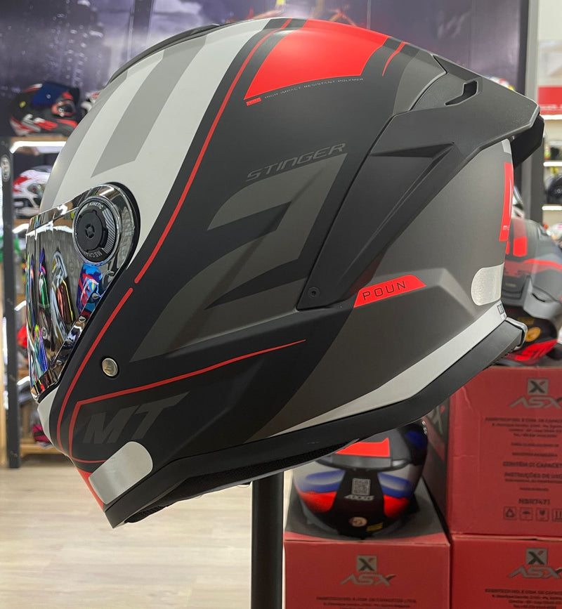 Capacete MT Stinger 2 POUN B5 Matte