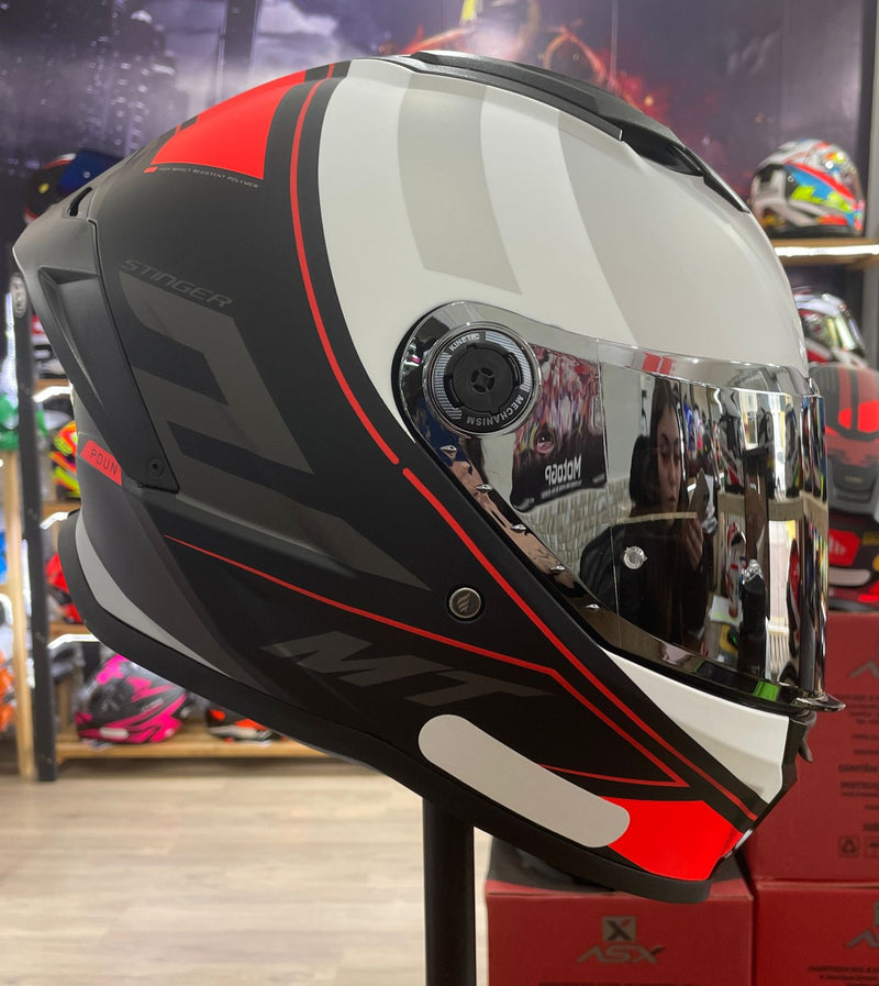 Capacete MT Stinger 2 POUN B5 Matte