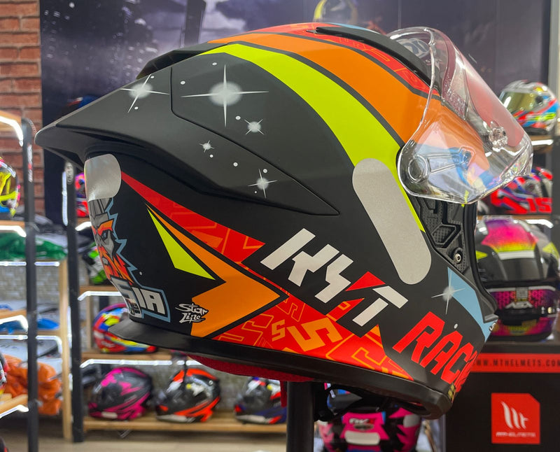 Capacete KYT R2R Max Masia com óculos interno