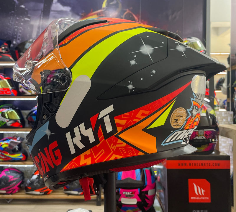 Capacete KYT R2R Max Masia com óculos interno