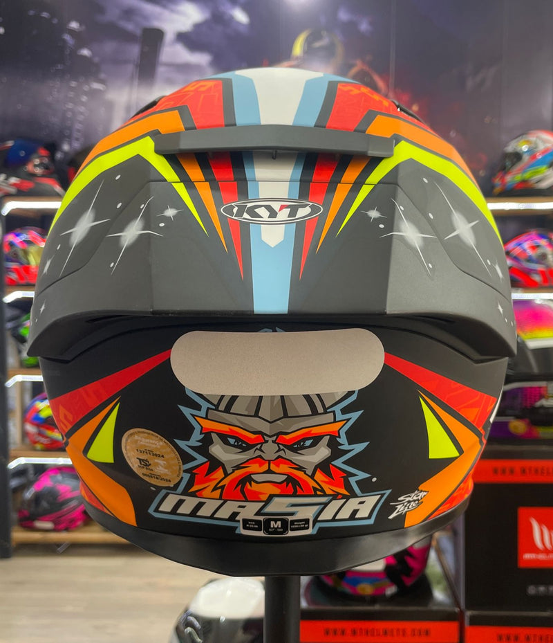 Capacete KYT R2R Max Masia com óculos interno