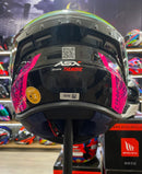 Capacete Sportivo ASX Draken Thunder Rosa