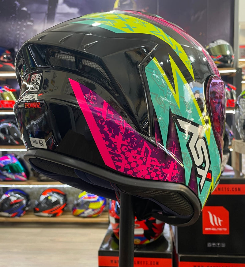 Capacete Sportivo ASX Draken Thunder Rosa