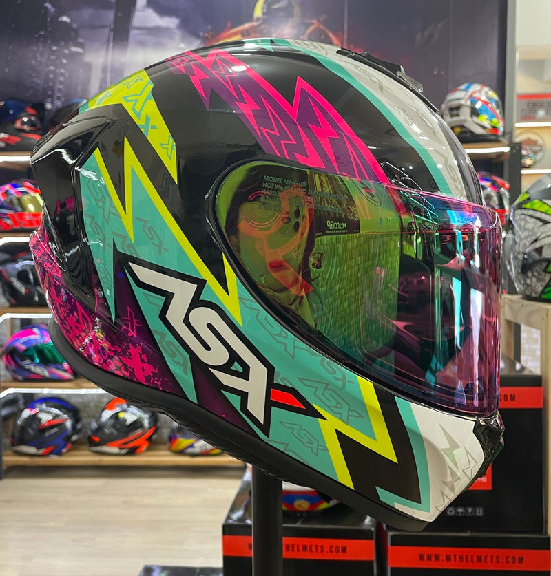 Capacete Sportivo ASX Draken Thunder Rosa