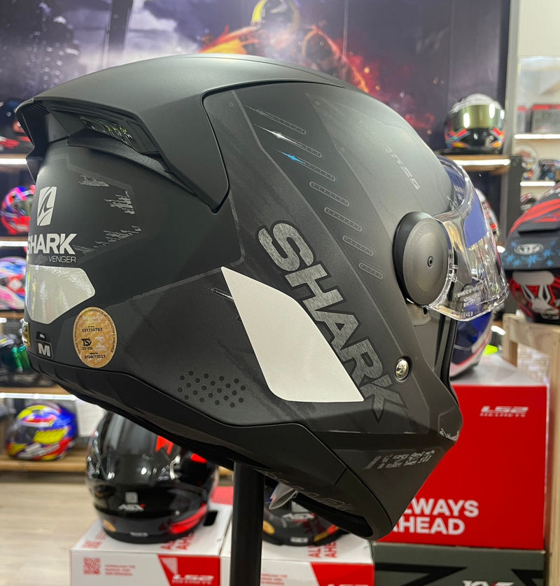 Capacete Shark D-SKWAL 2 Venger KAA, com óculos interno