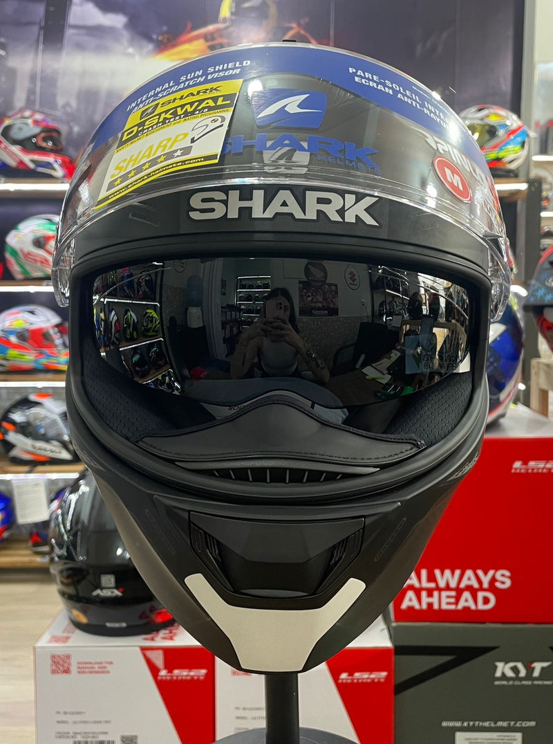 Capacete Shark D-SKWAL 2 Venger KAA, com óculos interno