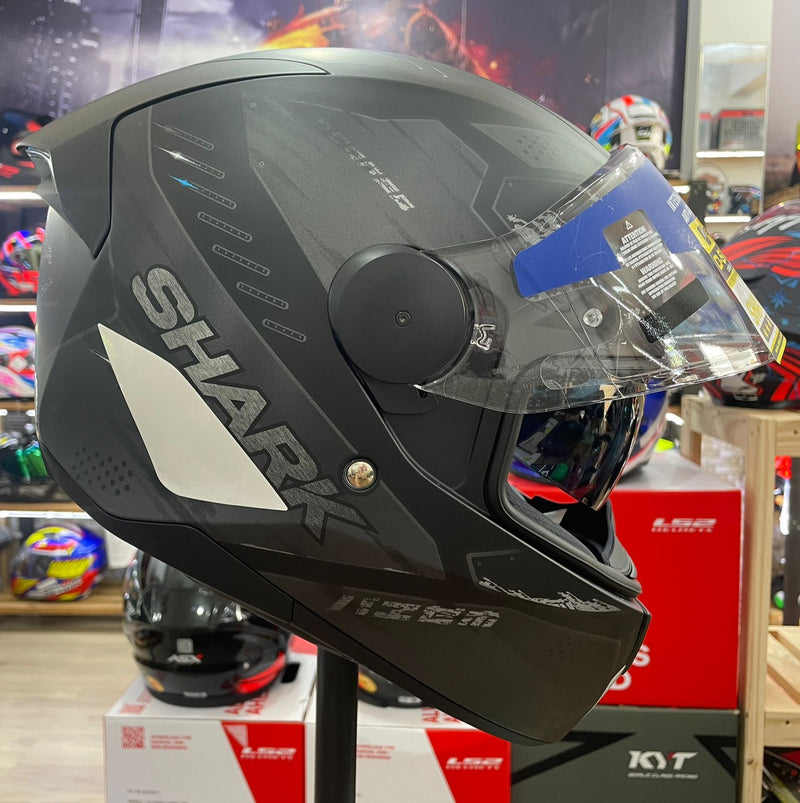 Capacete Shark D-SKWAL 2 Venger KAA, com óculos interno