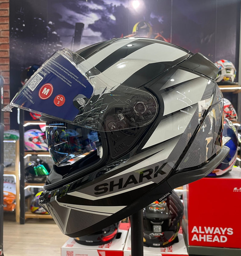 Capacete Shark D-SKWAL 3 SIZLER KWA, com óculos interno