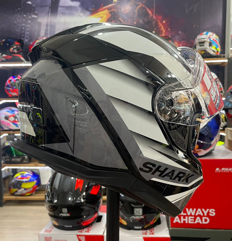 Capacete Shark D-SKWAL 3 SIZLER KWA, com óculos interno