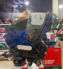 Capacete Escamoteável X troy com óculos interno, Azul