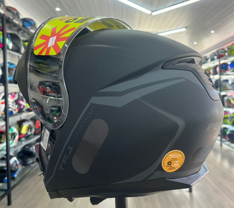 Capacete Escamoteável Peels Preto Fosco