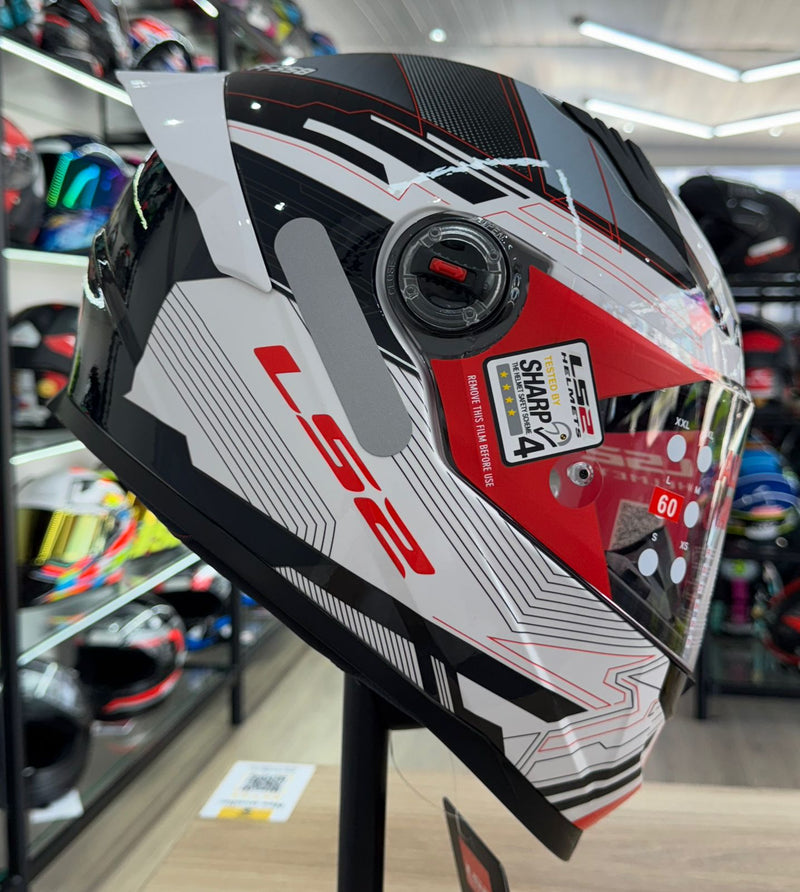 Capacete LS2 FF358 S Digital black/white