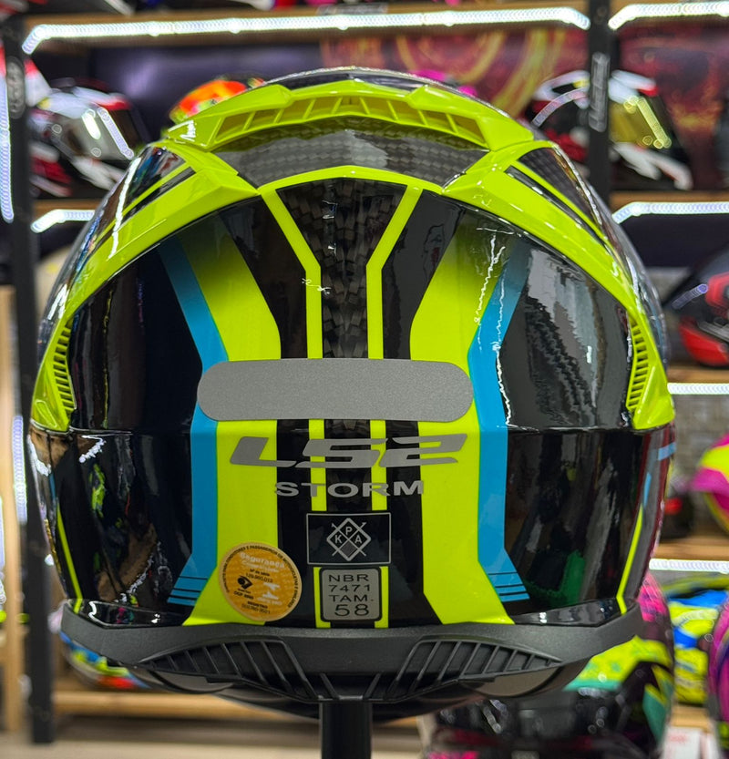 Capacete LS2 FF800 Storm Tracker Black/HVYLW