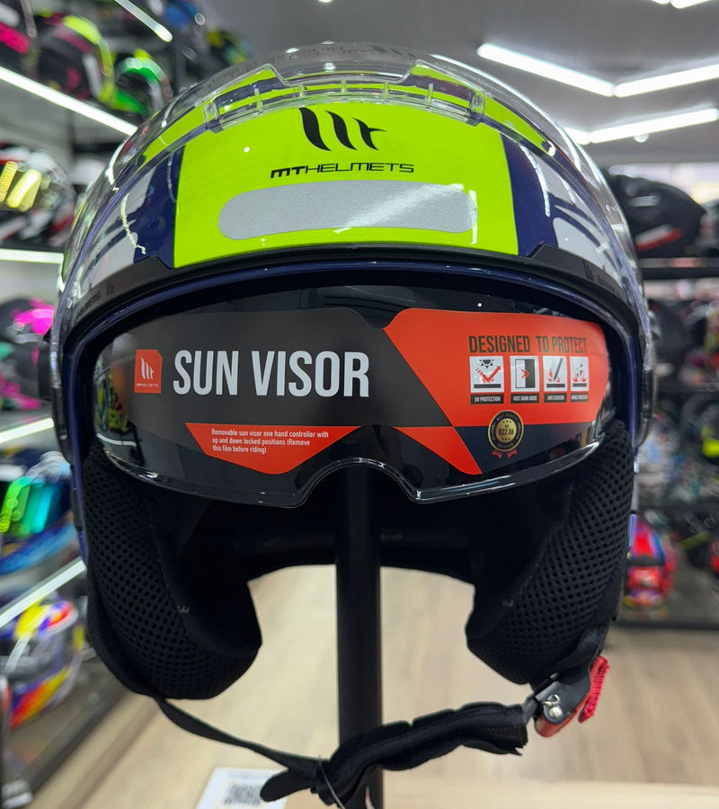 Capacete MT SV Viale Daven E3 Brilho Flour