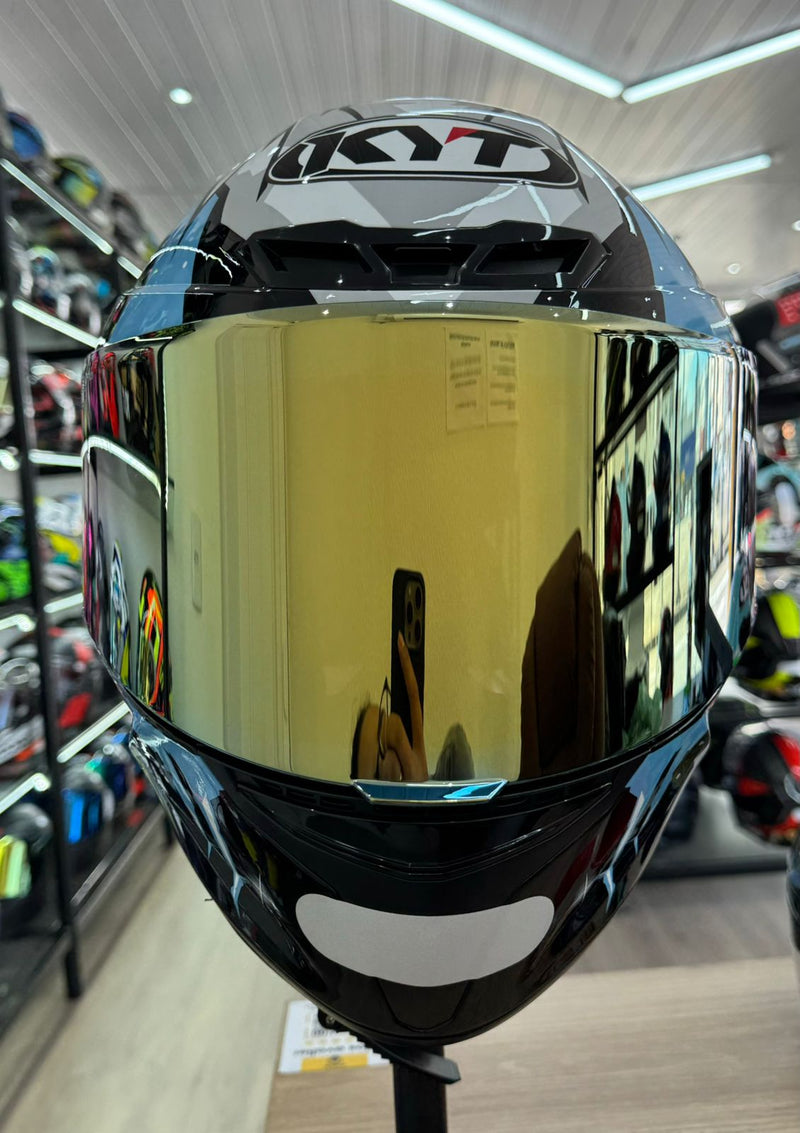 Capacete KYT TT COURSE Masia Winter Test Gloss. Aerofólio+Viseira.