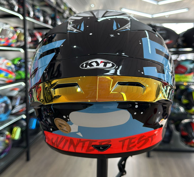 Capacete KYT TT COURSE Masia Winter Test Gloss. Aerofólio+Viseira.